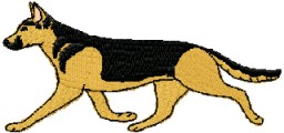 german shepherd gaiting