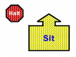 rally obedience design sit